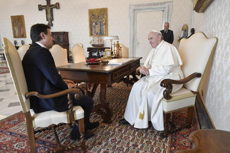 Italian Premier Conte meets Pope Francis