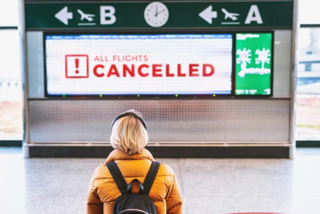 Volo cancellato
